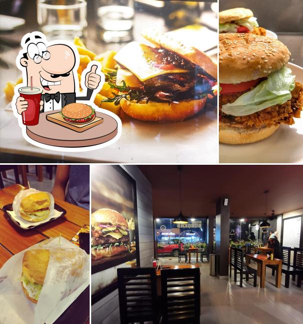 Order a burger at Burger Lounge