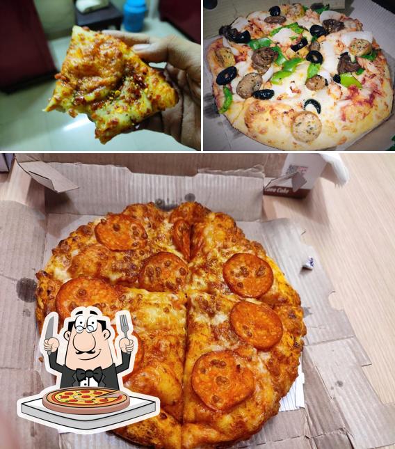 Pick different types of pizza