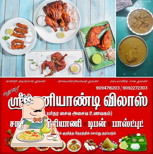 Food at Madurai Muniyandi Vilas
