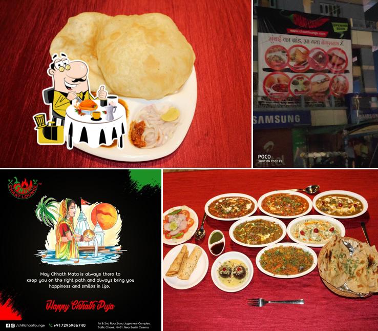 Food at Chilli Chaat Lounge