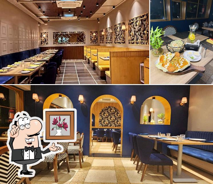 The interior of Swaad - multi cuisine restaurant