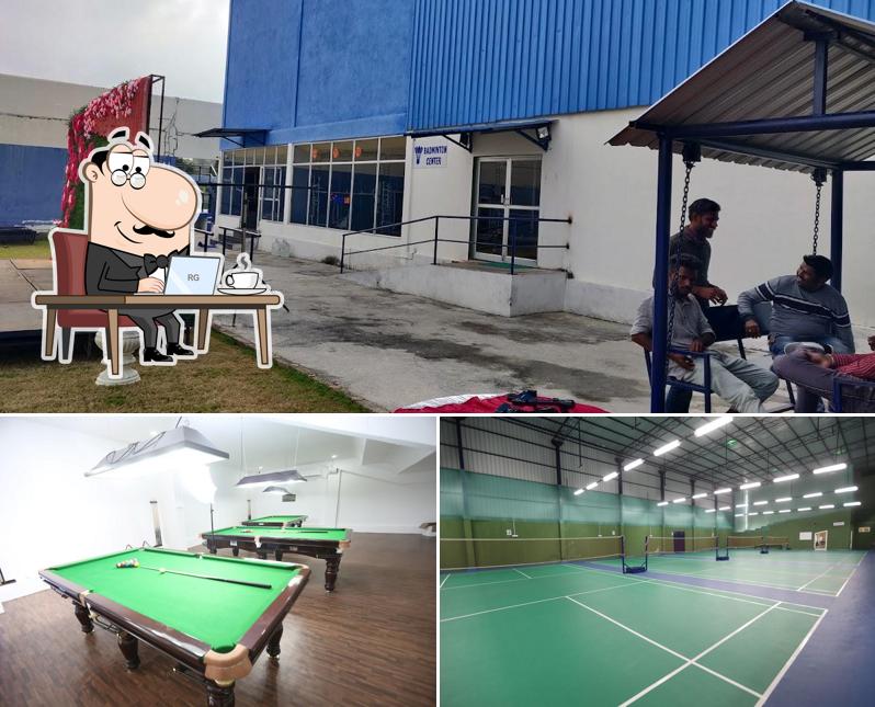 The interior of Game Theory Bagalur - D Cube Sports Club