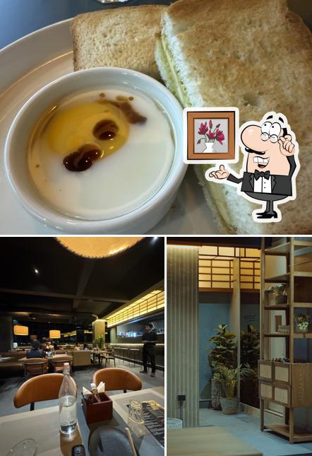 The photo of Hedge Cafe’s interior and food