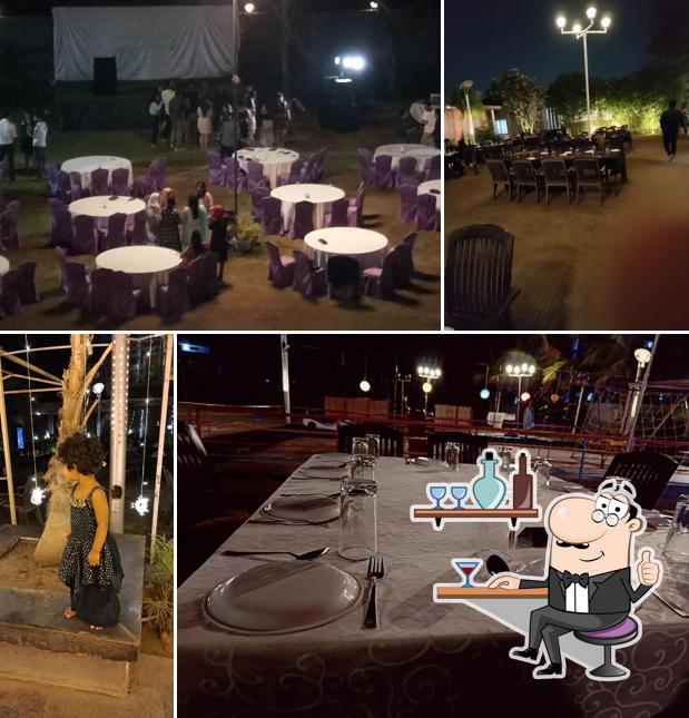 The interior of Madhuban Exclusive Garden Restaurant-AURANGABAD