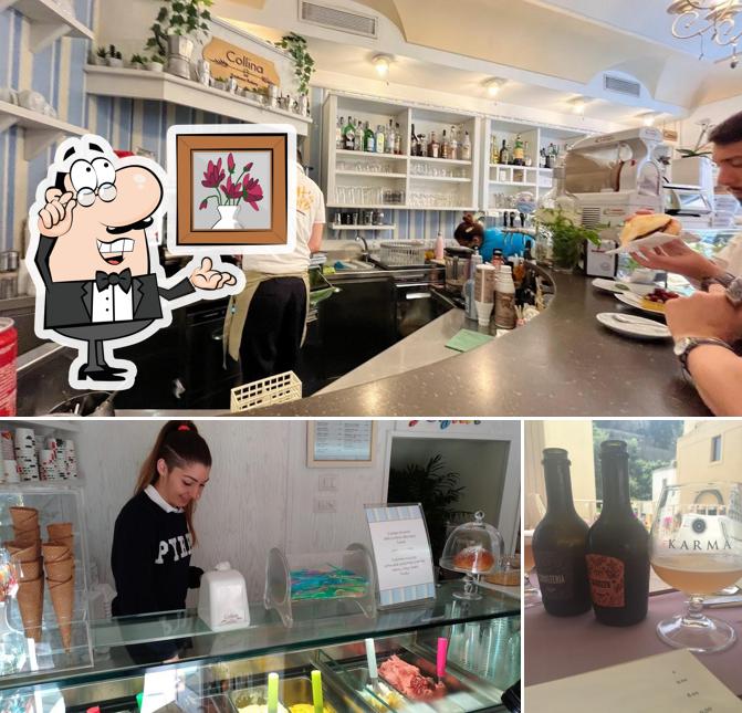La foto di interni e birra da Collina Positano Bakery