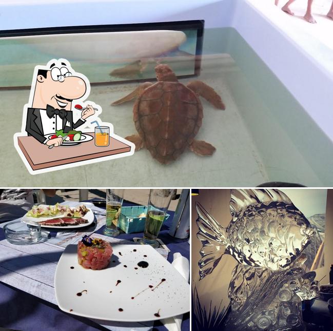 Cibo al Flamingo Beach