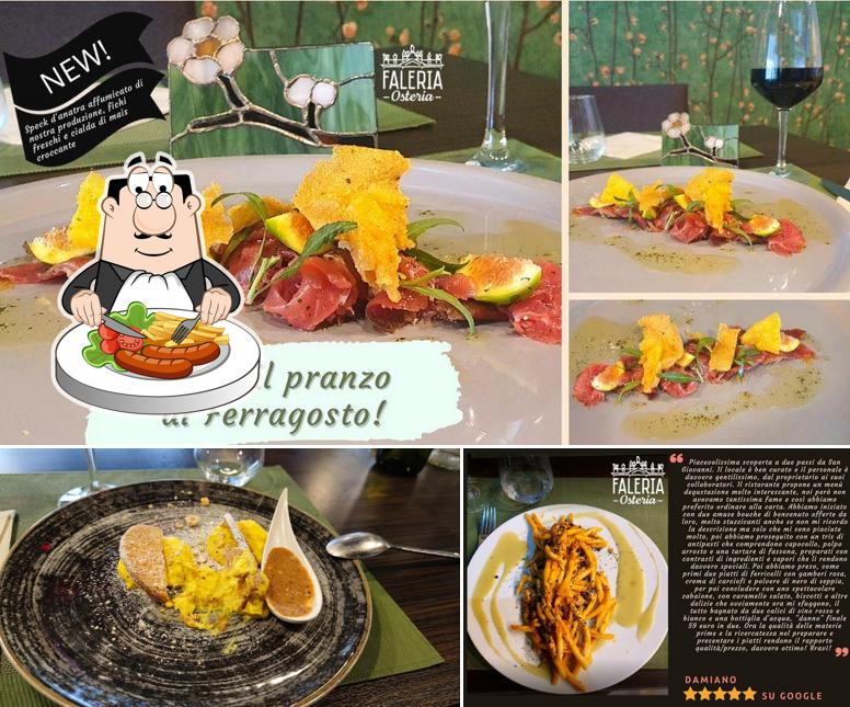 Platti al Osteria Faleria