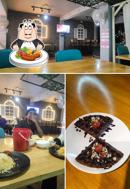 Take a look at the image displaying food and interior at Under world scoops & more