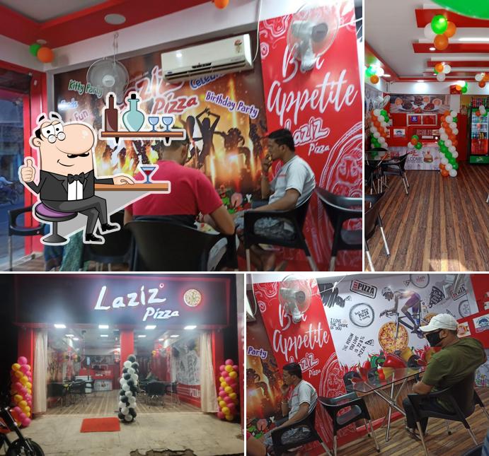 The interior of LAZIZ PIZZA