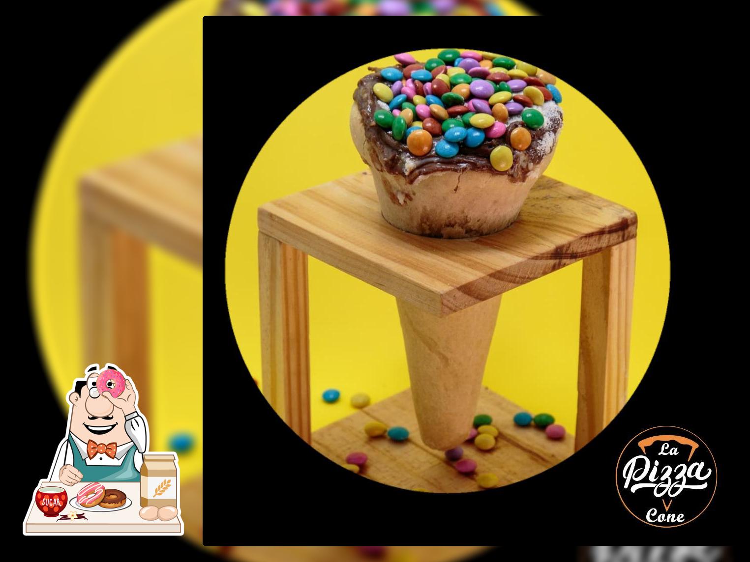 La pizza cone