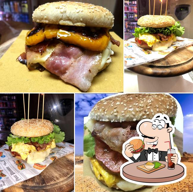Prenditi un hamburger a Bar il grillo