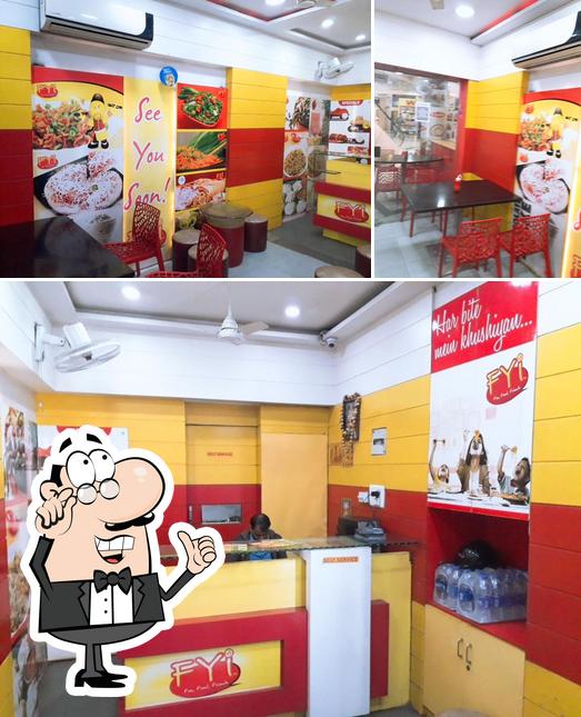 The interior of FYI Fun, Food, Friends