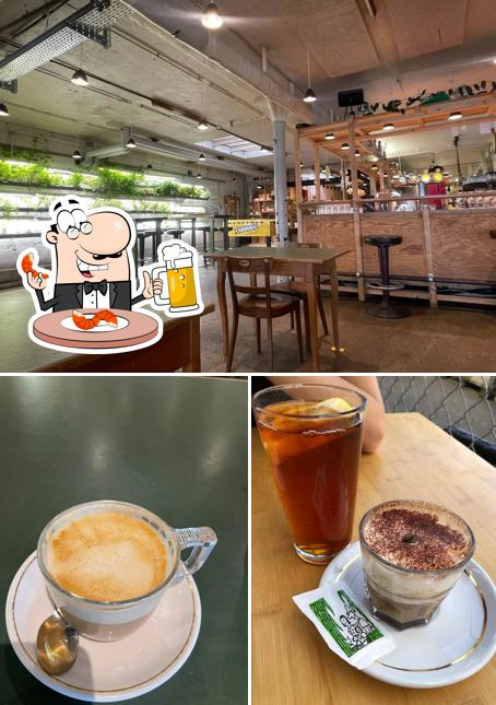 Puoi goderti un rinfrescante bicchiere di birra chiara o scura