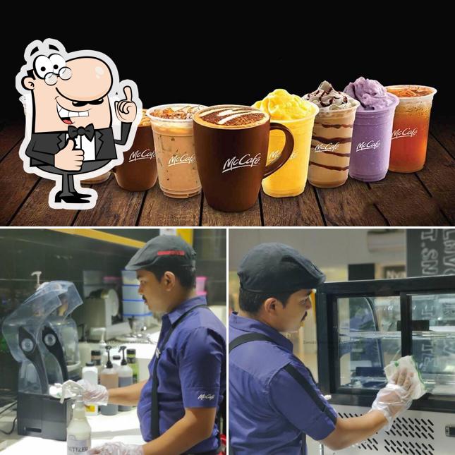 Look at the picture of McCafe by McDonald's