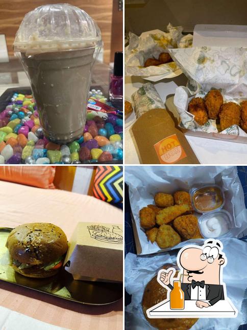 Enjoy a drink at HotBox Fast Food