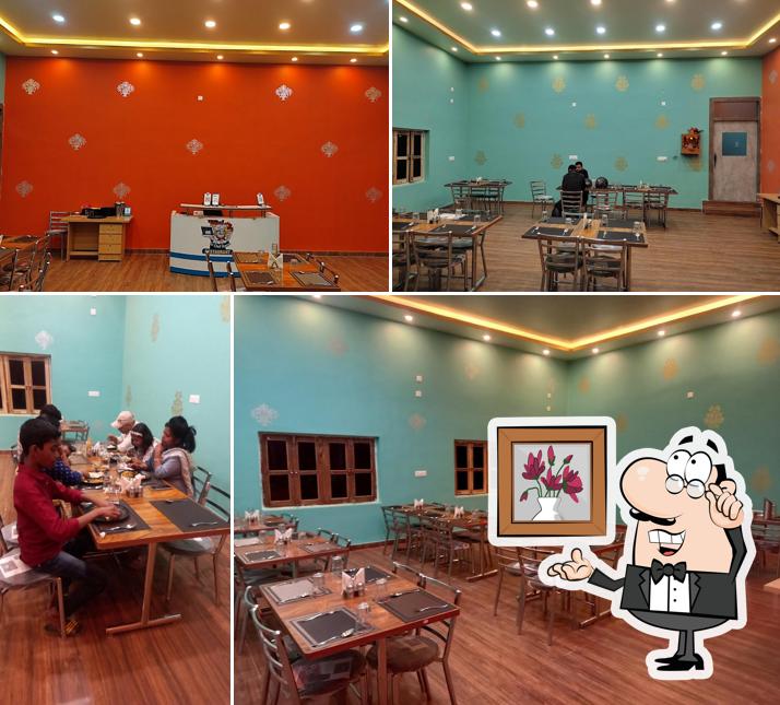 The interior of Padosi cafe