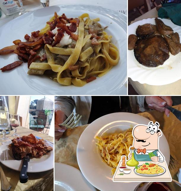 Tagliatelle al Trattoria La Rocca