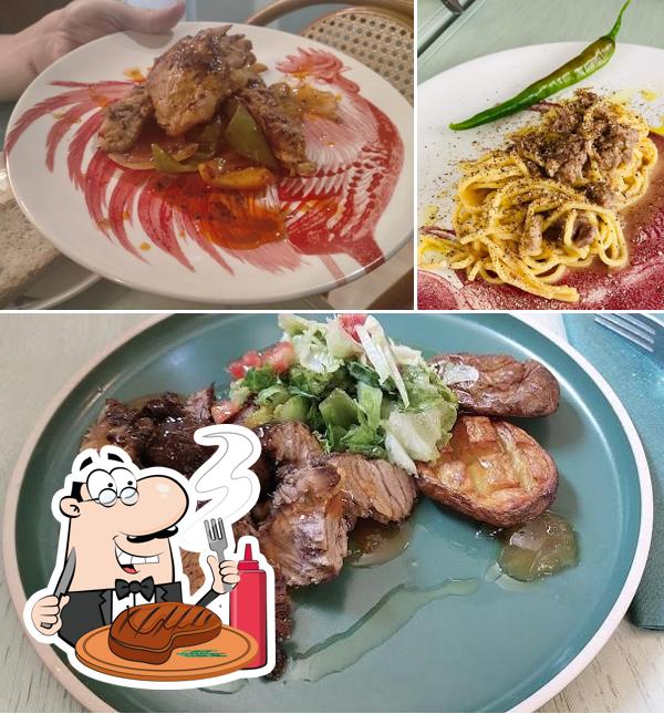C'è un'ampia scelta di pasti per gli amanti della carne
