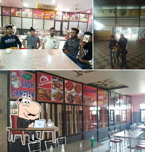 Check out how Restaurant Sach Canteen Mansa looks inside