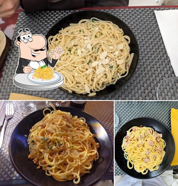 Spaghetti à la carbonara à Cortes