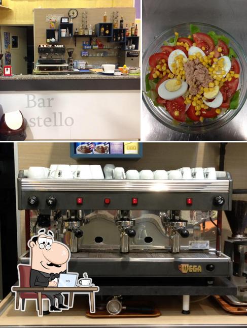 Questa è la immagine che presenta la interni e cibo di Bar Castello di Yuri e Tatiana Nichelino