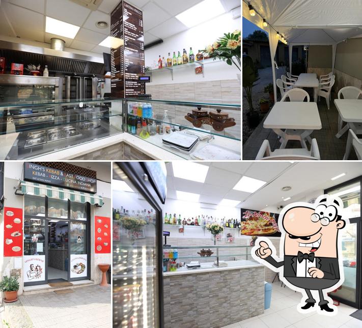 Gli interni di Singh's Kebab & Fast Food Shop