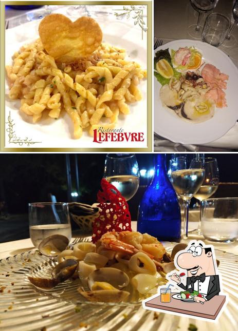 La cibo e vino del ristorante