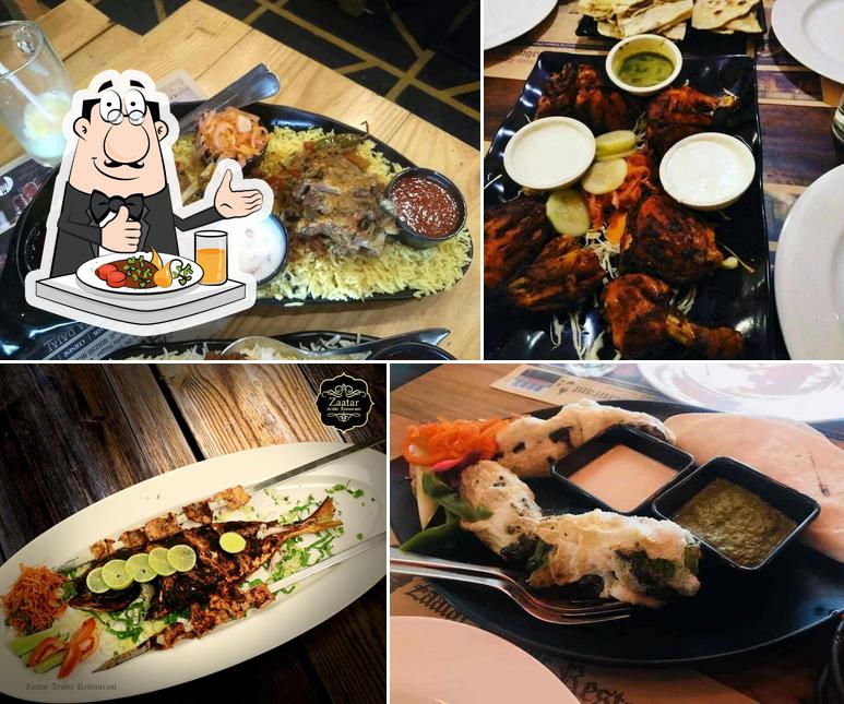 Food at Zaatar Restaurant