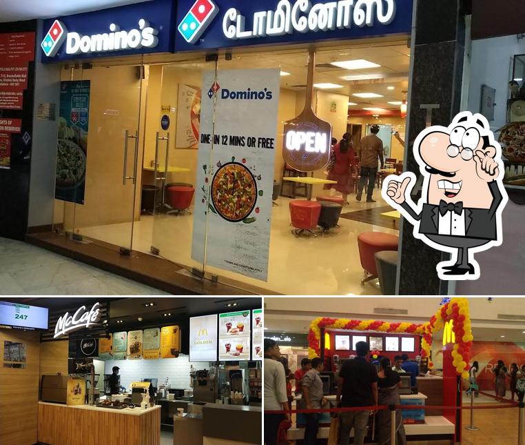 Take a seat at one of the tables at McDonald's