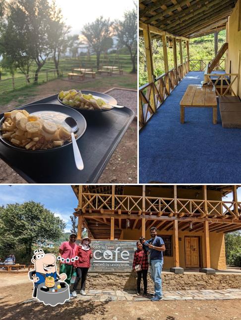 Among various things one can find food and interior at Old School Cafe