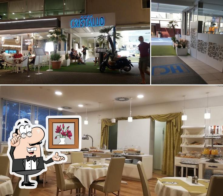 Gli interni di Hotel Cristallo