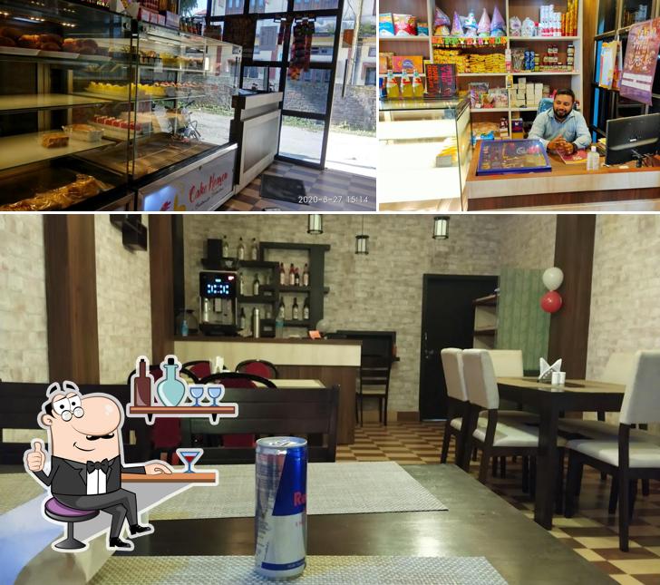 This is the photo displaying interior and food at Cake heaven