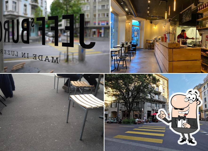 Jeff's Burger si caratterizza per la esterno e interni