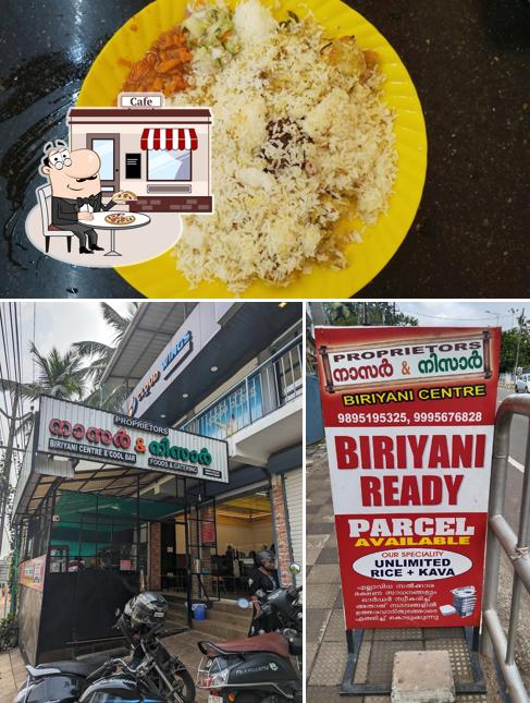 Nasar and nisar biriyani center and coolbar is distinguished by exterior and food