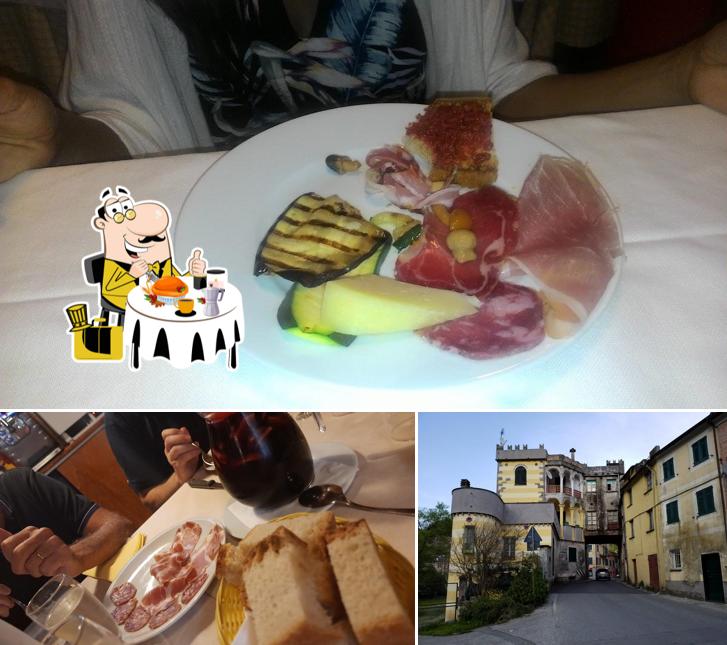 Questa è la immagine che presenta la cibo e esterno di Vecchio Borgo Di Manfredi Antonio