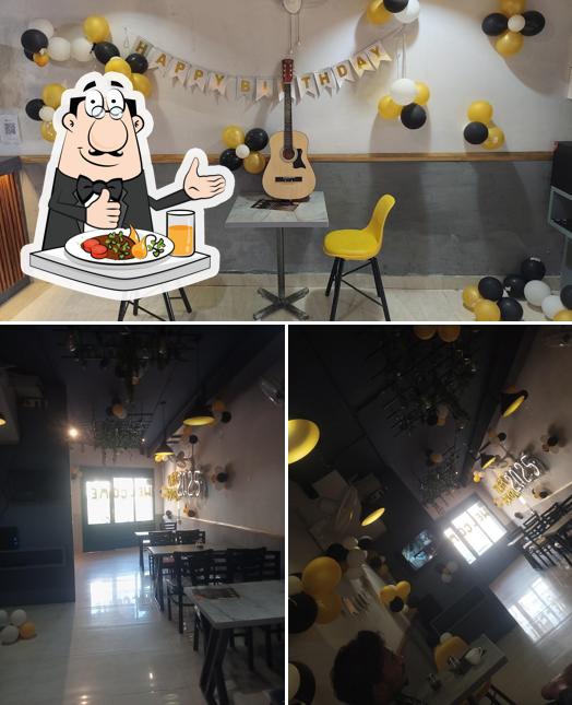 happy pizza hut cafe is distinguished by food and interior
