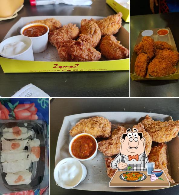 Chicken wings at Zomoz - The Momo Company
