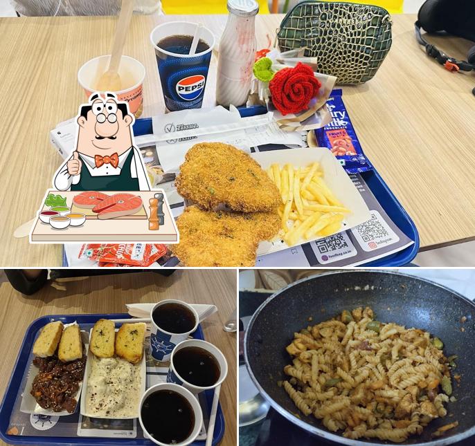 Fish and chips at Food Bay
