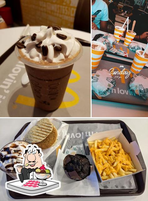 McDonald’s serves a variety of sweet dishes