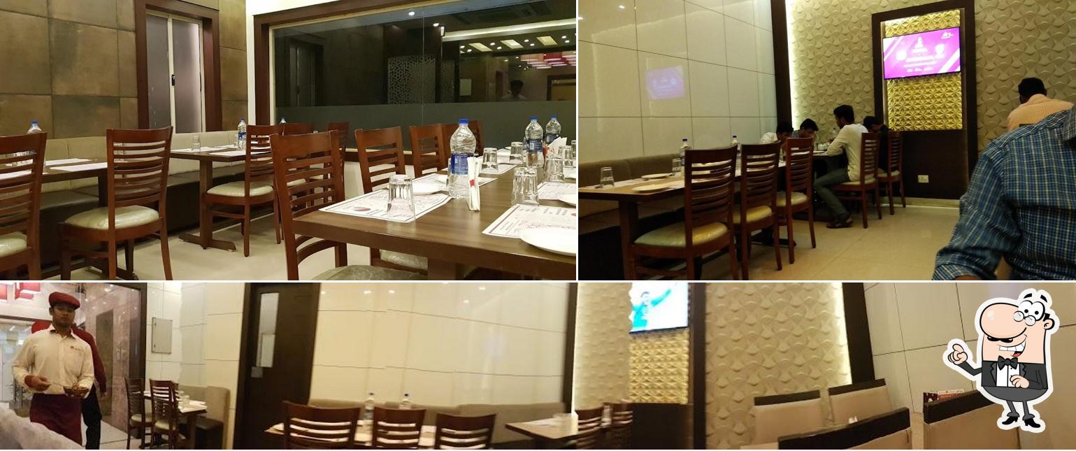 The interior of Samco Restaurant Velachery