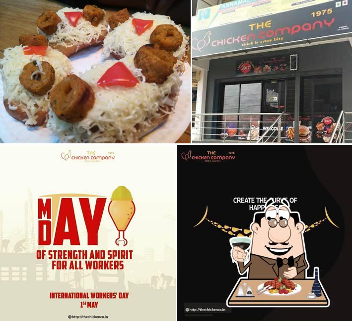 Order meat dishes at The Chicken Company & The London shakes