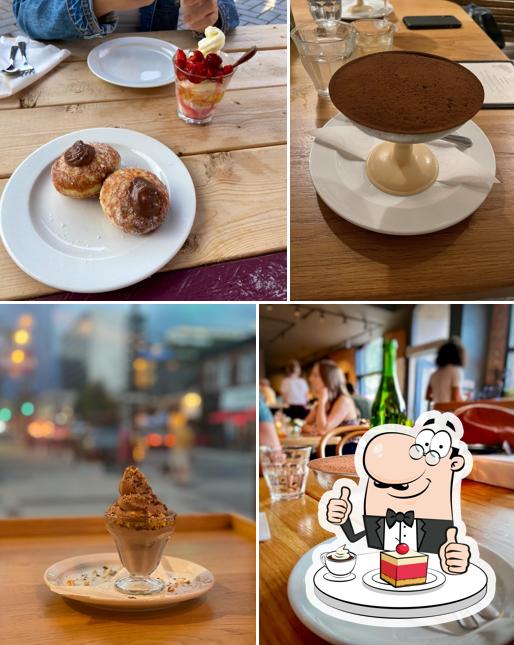 Giulia propose une variété de desserts