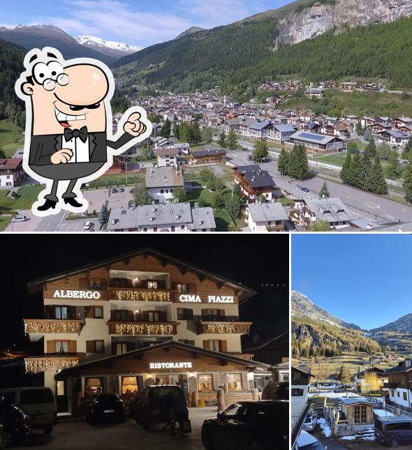 Curiosa tra la parte esterna di Hotel Cima Piazzi