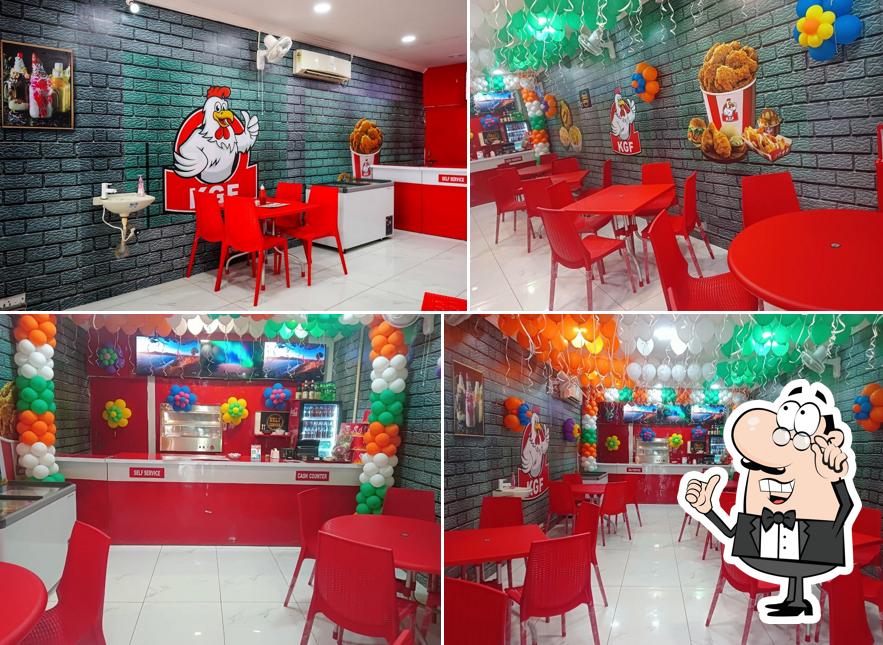 Check out how K G F fried chicken & food court looks inside