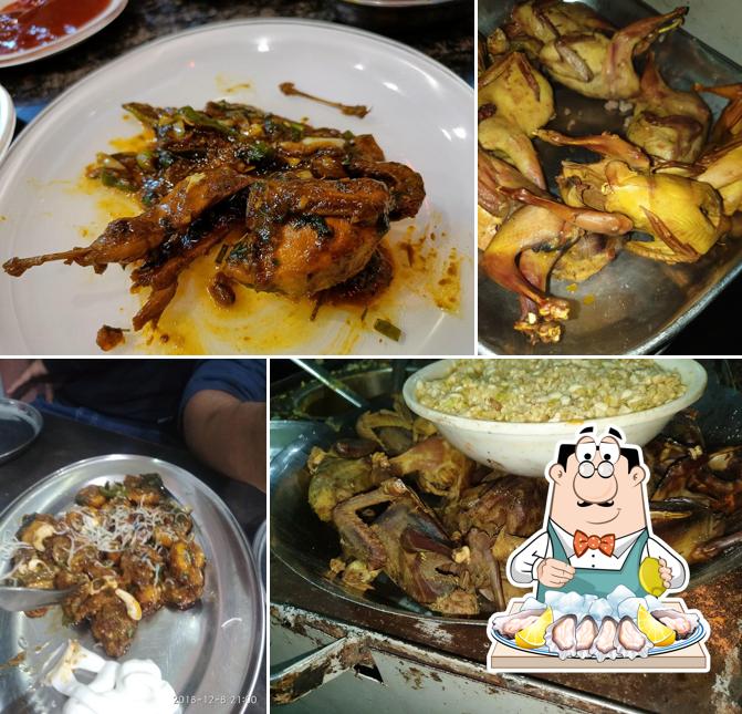 Get seafood at Shahid Alishan Hotel