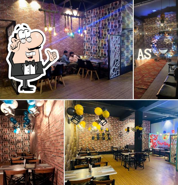 Take a seat at one of the tables at The Black Pepper