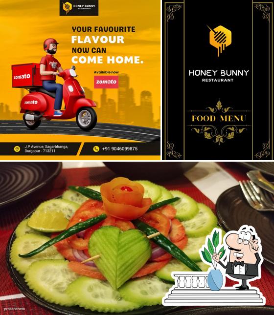 Honey Bunny Restaurant is distinguished by exterior and food
