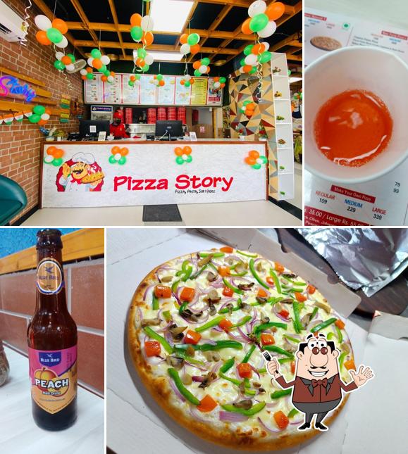 Food at Pizza Story Bilaspur