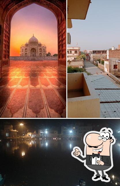 You can get some fresh air at the outside area of Raghuleela Dham, Govardhan