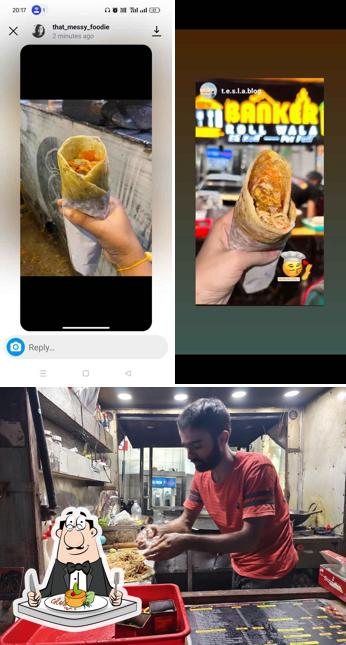 Food at Banker Roll Wala Best Roll shop
